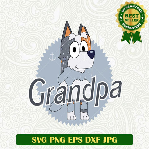 Bluey Grandpa SVG