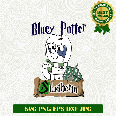 Bluey Potter Slytherin SVG