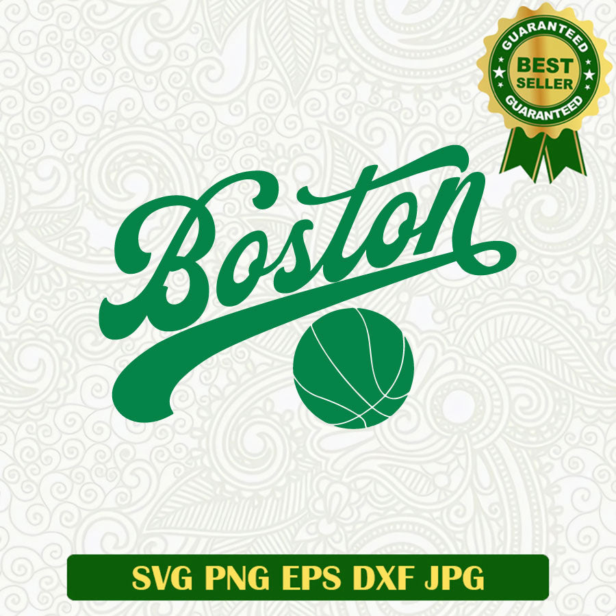 Boston Basketball Team SVG