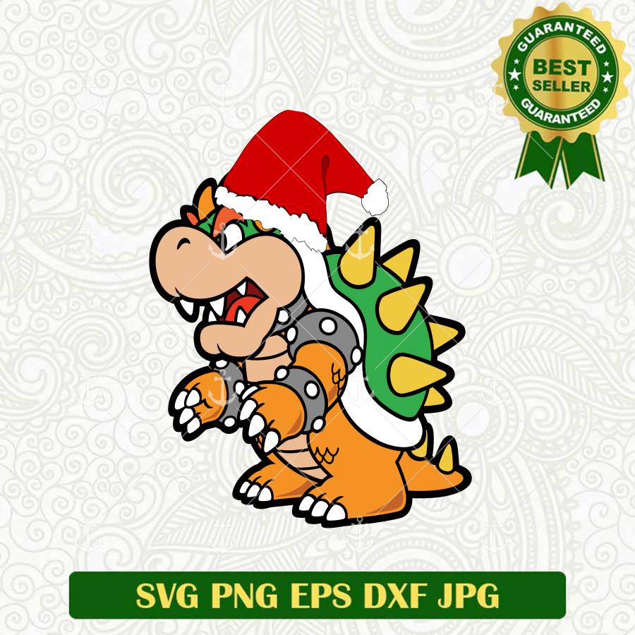 Bowser Super Mario Christmas SVG