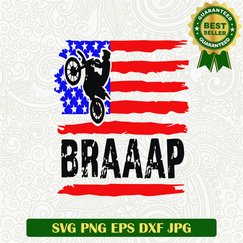 Braaap Biker America SVG