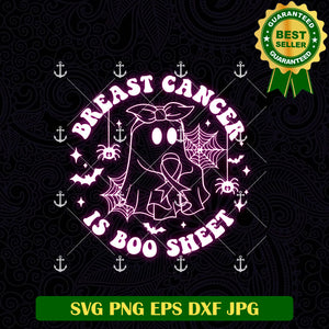 Breast Cancer is Boo Sheet Neon SVG