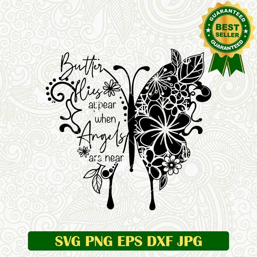 Butterfly Angel Quote Svg