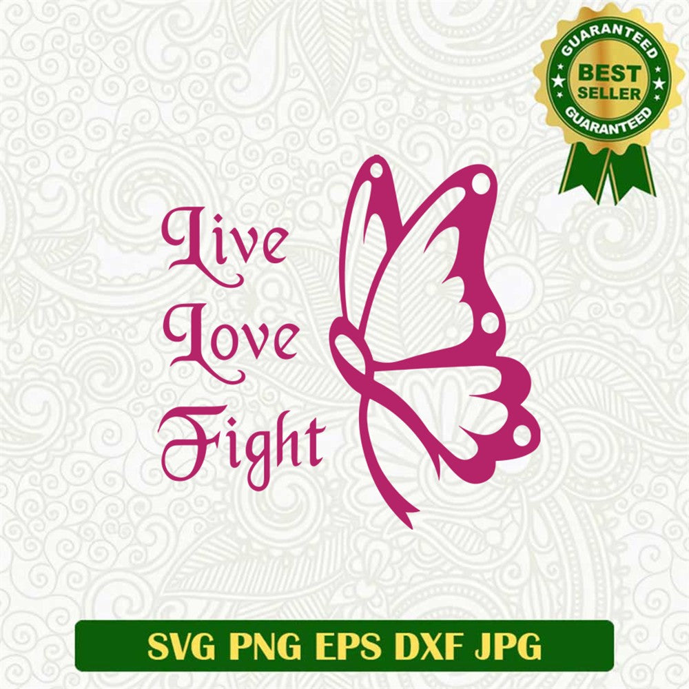Butterfly Ribbon Svg