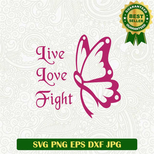 Butterfly Ribbon Svg