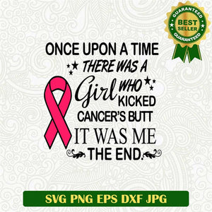 Cancer Fighter Girl SVG