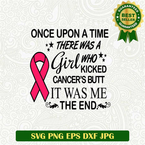Cancer Fighter Girl SVG