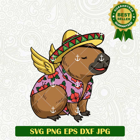 Capybara Mexico Style SVG