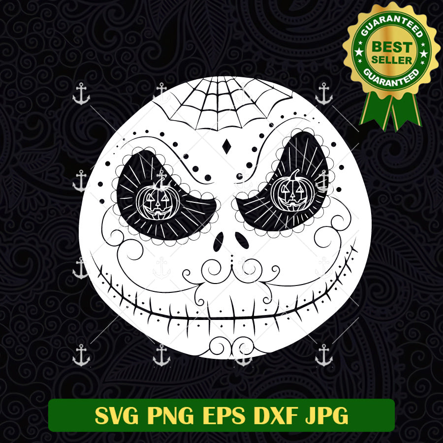 Cartoon Mexican Skull Sugar SVG