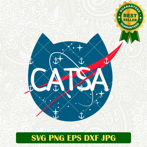 Cat Face Nasa Logo SVG