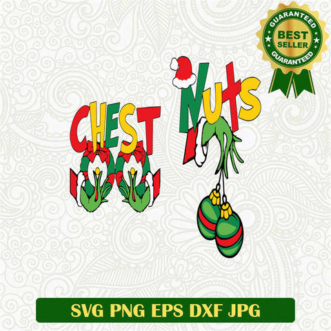 Chest Nuts Grinch Hand On Breasts SVG