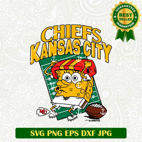 Chiefs Kansas City SpongeBob SquarePants SVG