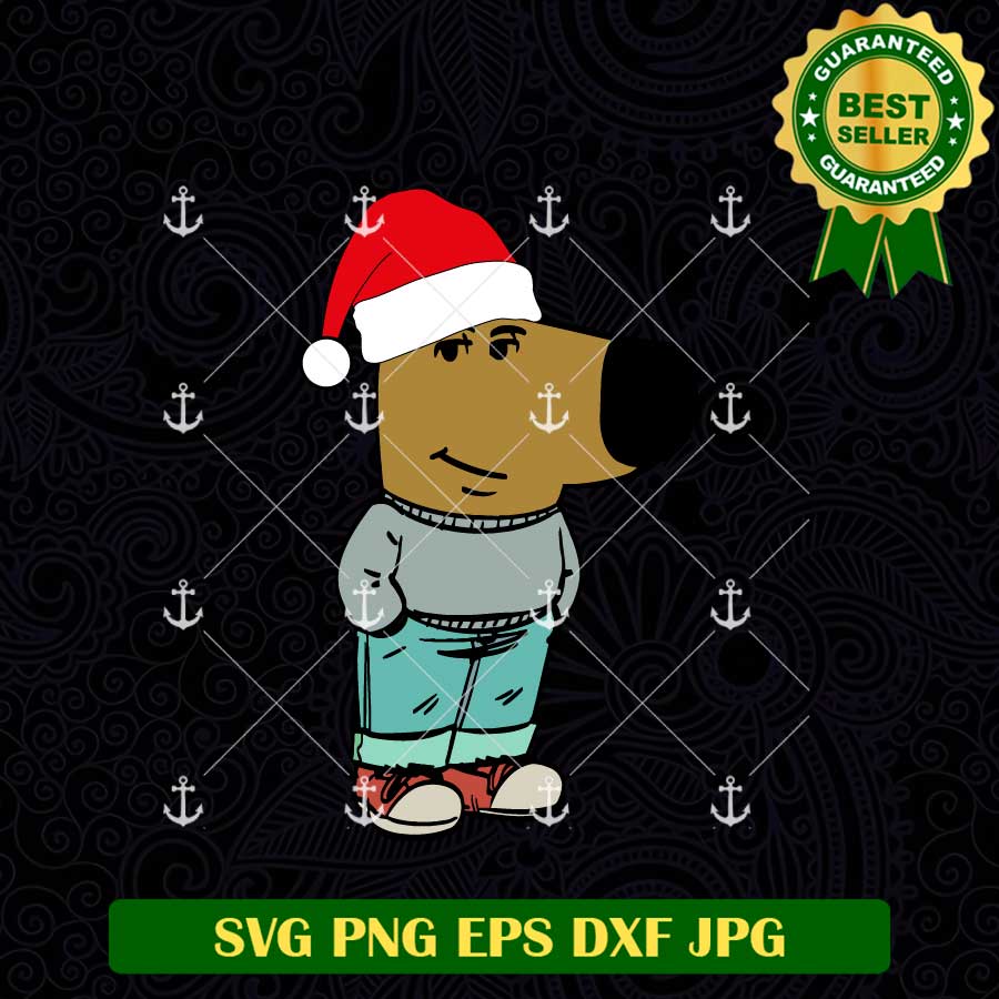 Chill Guy Christmas Meme SVG