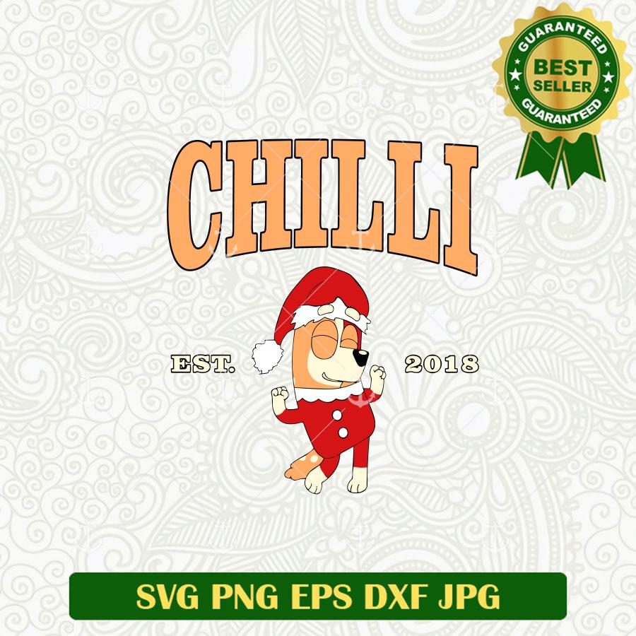 Chilli Heeler Christmas SVG