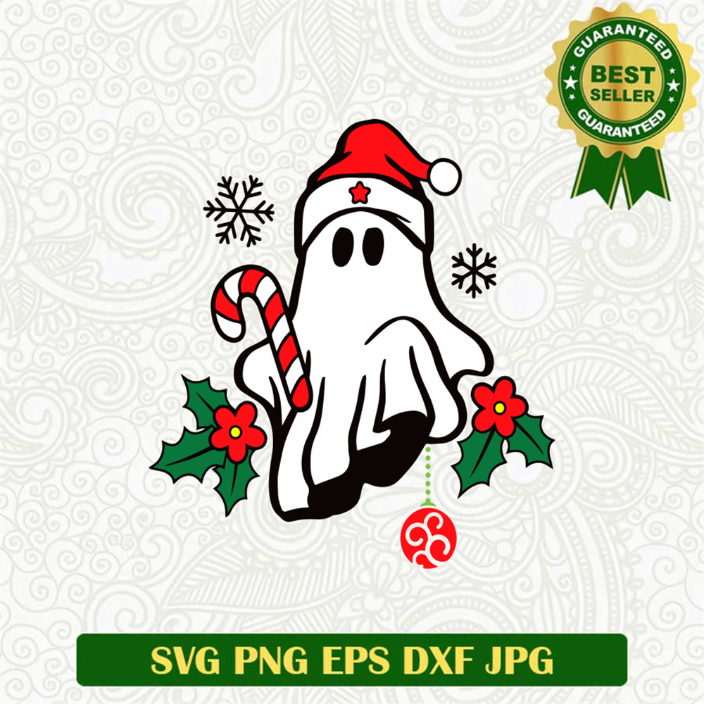 Christmas Ghost Cute SVG