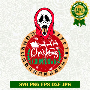 Christmas Ghostface Countdown SVG