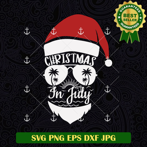 Christmas In July Santa Claus Svg