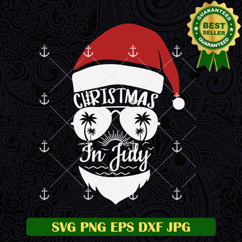 Christmas In July Santa Claus Svg