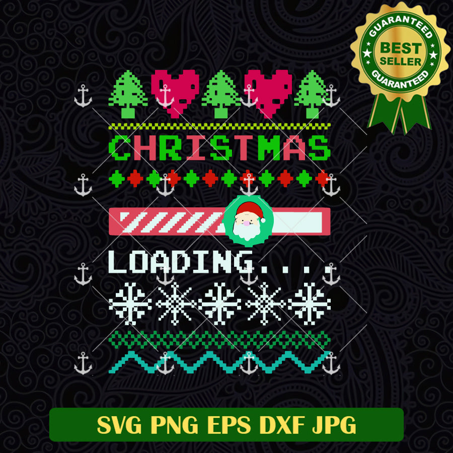 Christmas Loading Ugly Sweater SVG