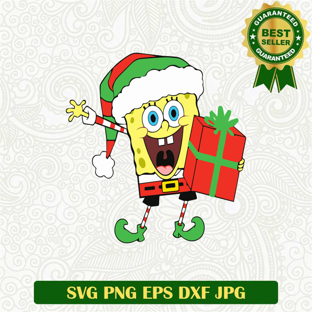 Christmas gift cheese SVG