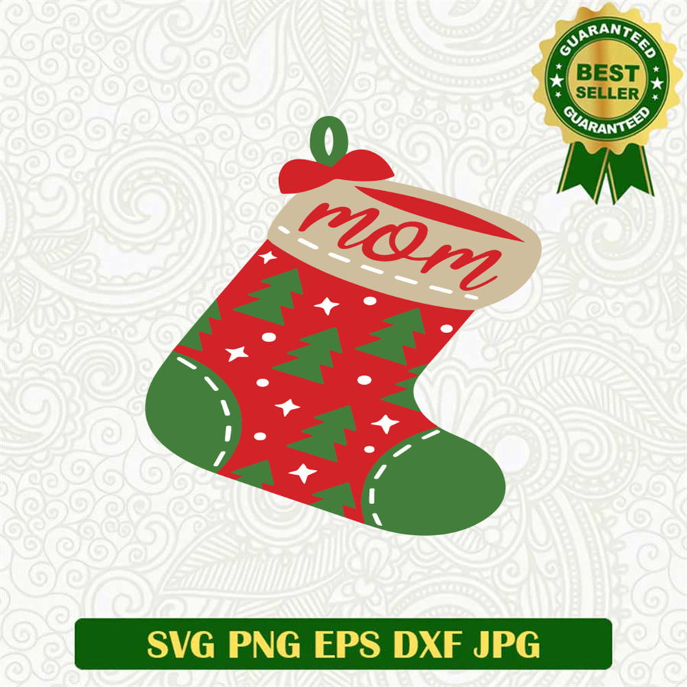 Christmas socks mom SVG