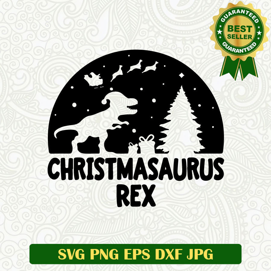 Christmasaurus rex SVG, Christmas T rex SVG PNG cut file cricut