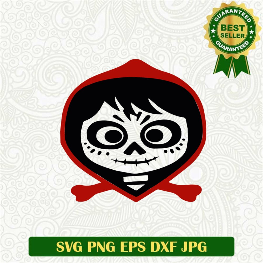 Coco Miguel Skull Svg