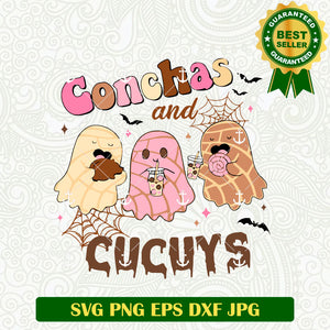 Conchas And Cucuys Cute Ghost SVG