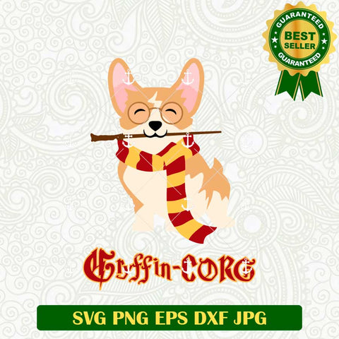 Corgy Dog Harry Potter Gryffin Corg SVG