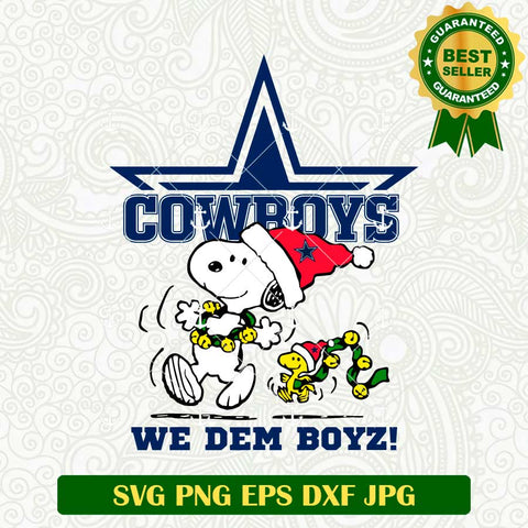 Cowboys We Dem Boyz Snoopy SVG