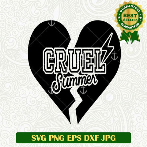 Cruel Summer Heart Crack SVG
