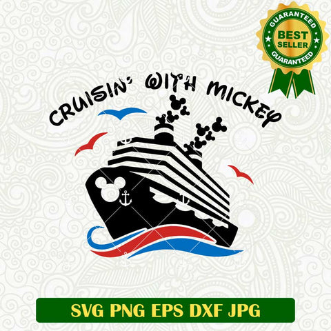 Cruising With Mickey SVG