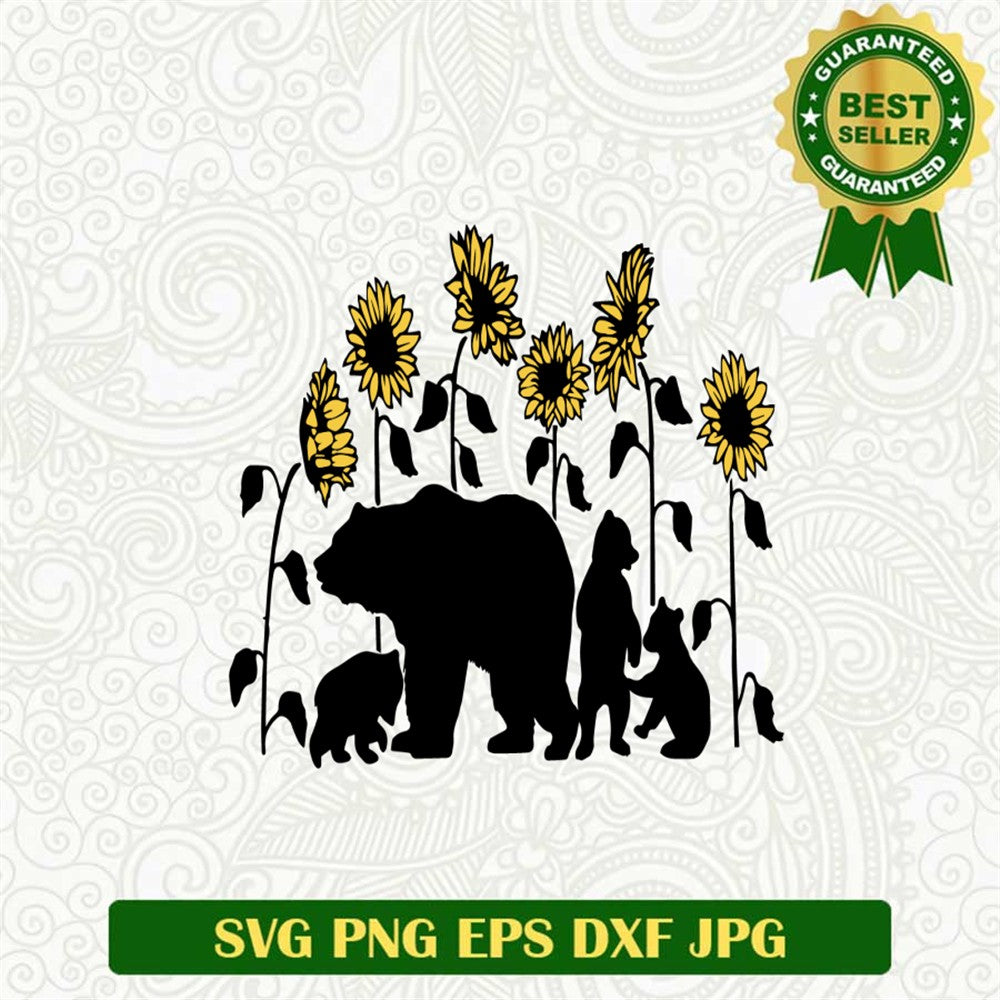 Cuddly Family Bears Svg