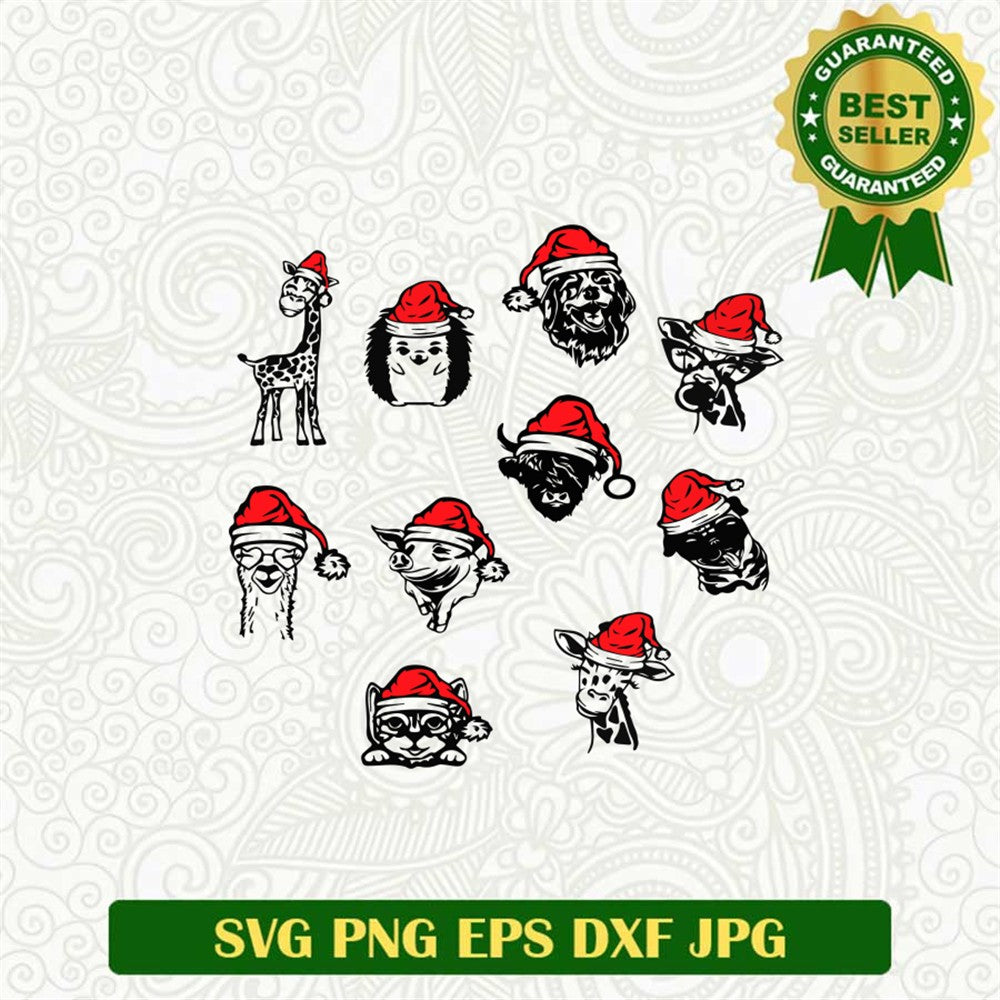 Cute Holiday Animals Svg