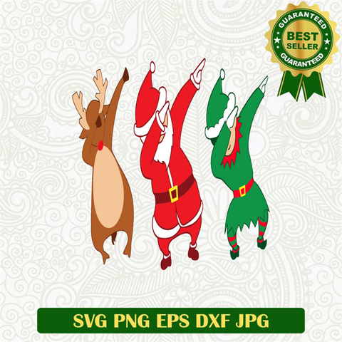 Dabbing Christmas Santa SVG