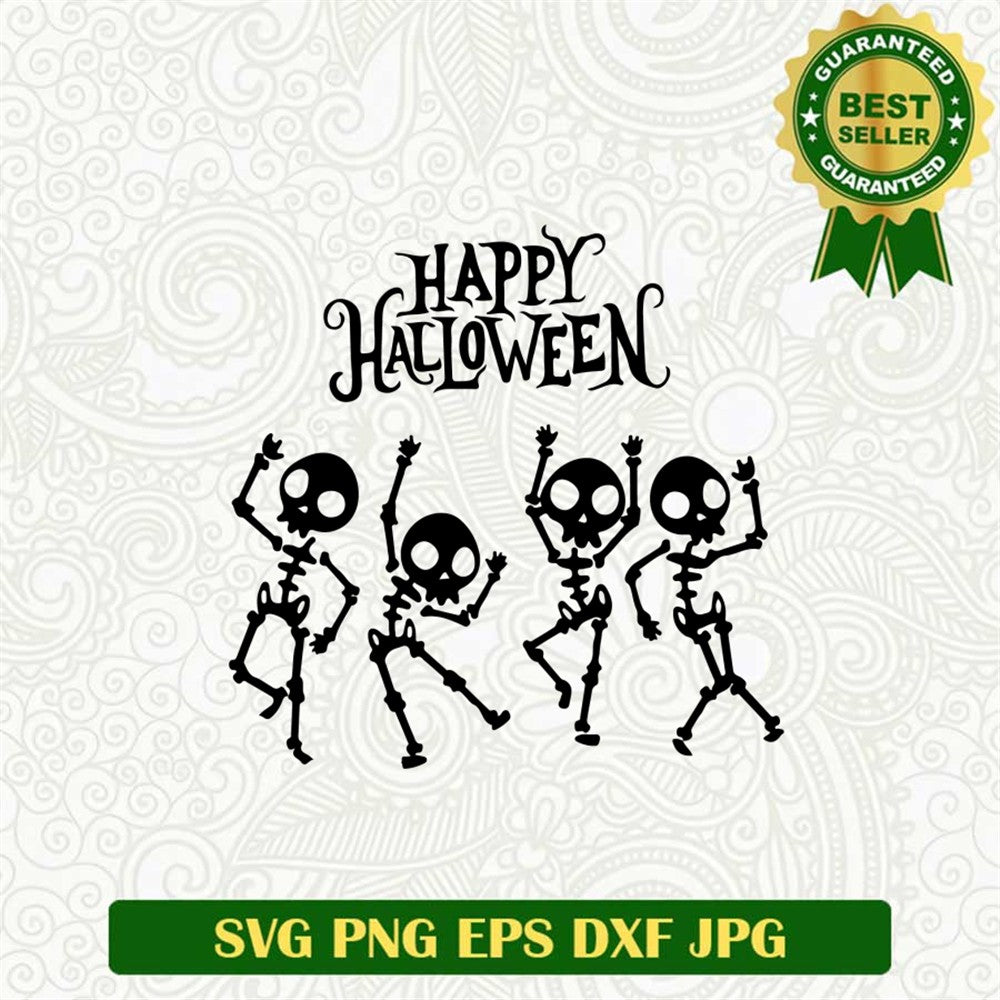 Dancing Skeleton Party Svg