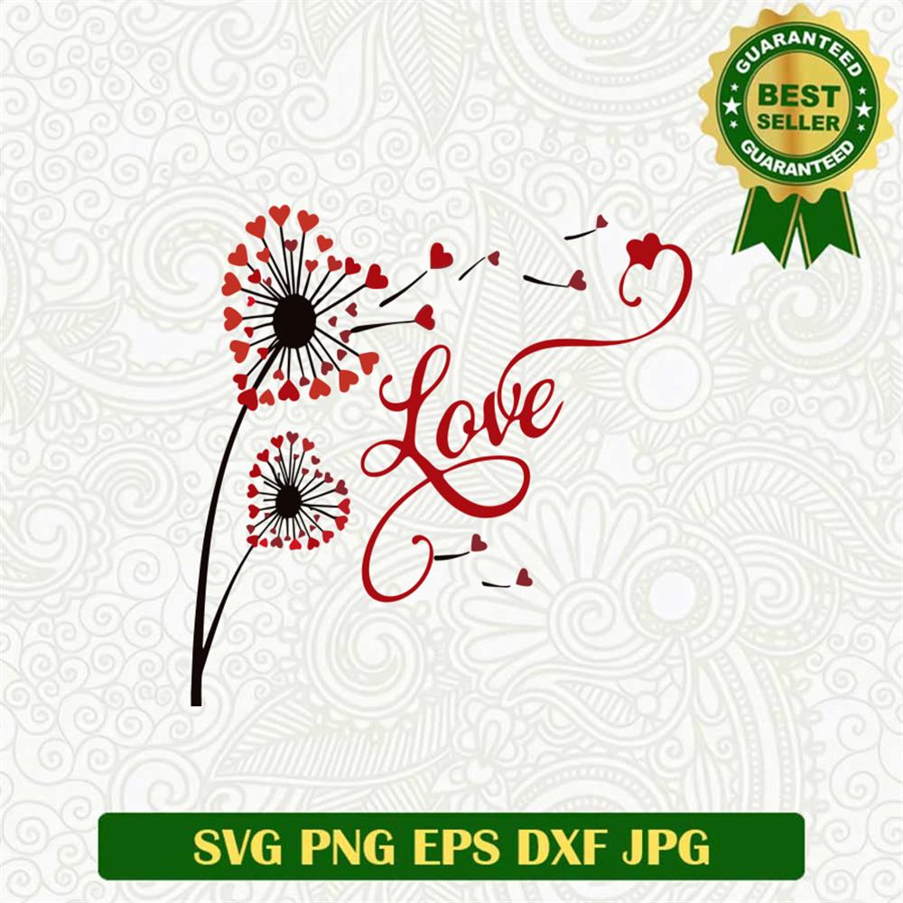 Dandelion Love Svg