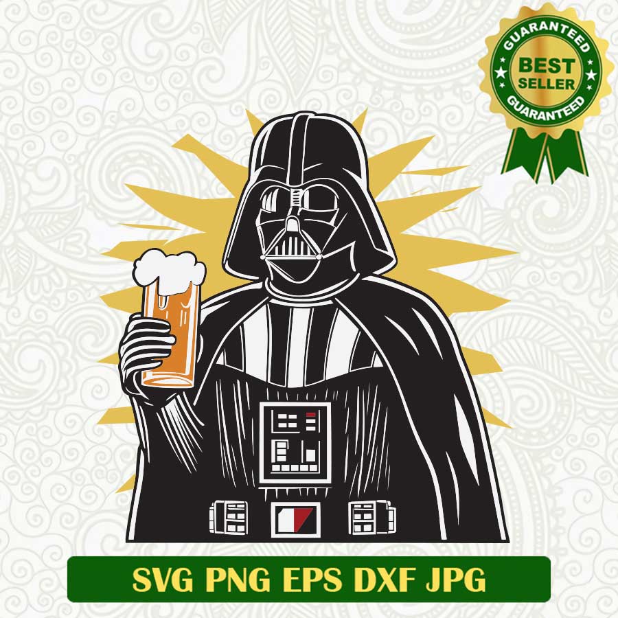 Darth Vader Star Wars Drink Beer SVG, Darth Vader Drink Beer SVG