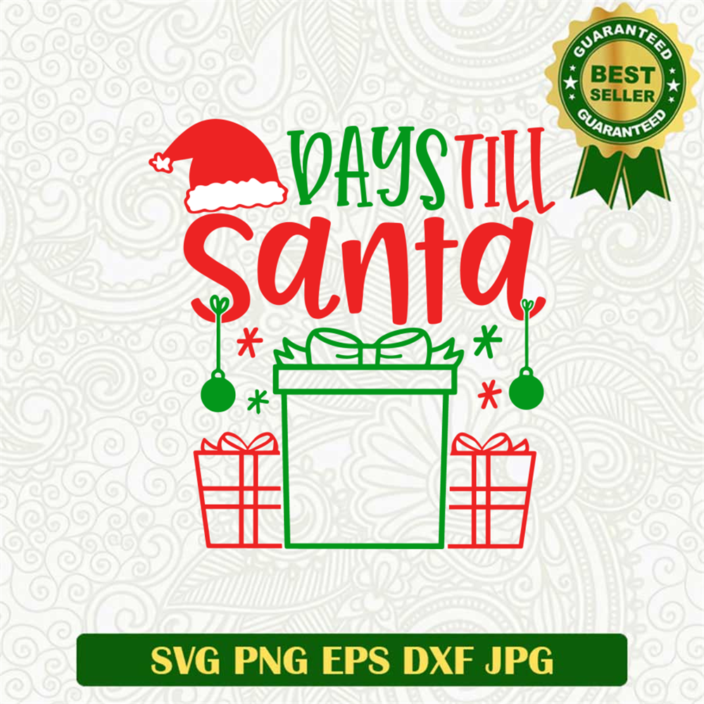 Days Till Santa SVG