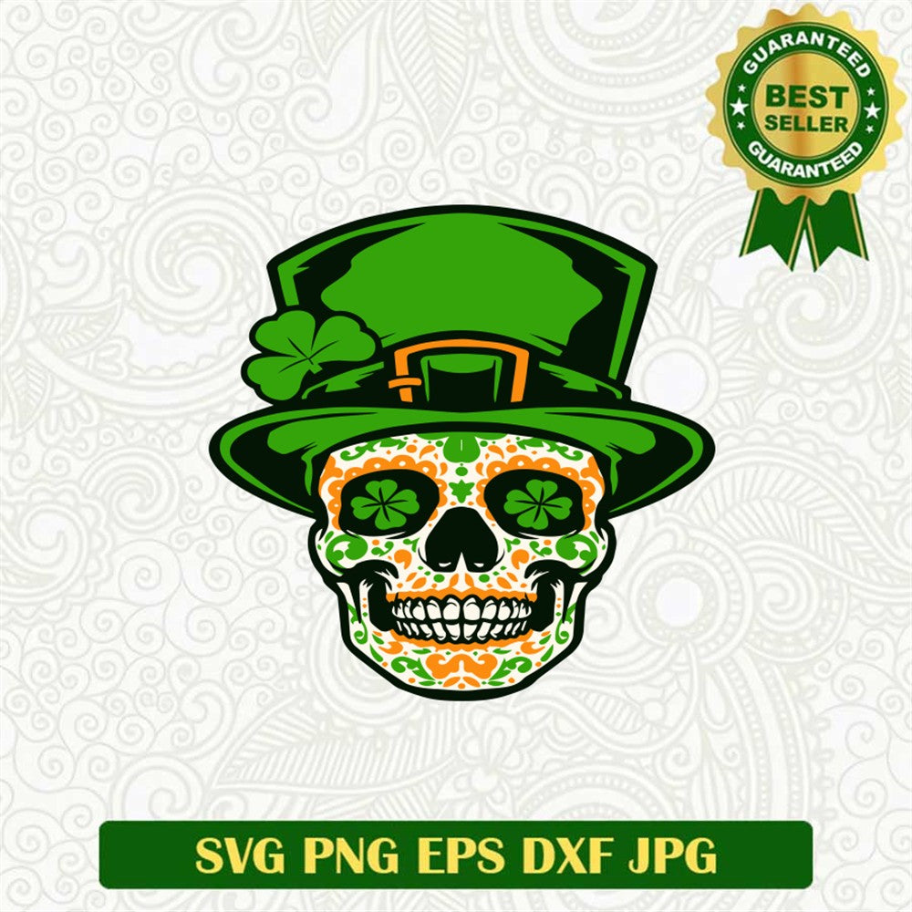 Dead Skull St Patrick Day Svg