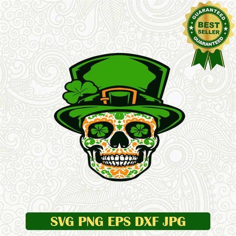 Dead Skull St Patrick Day Svg