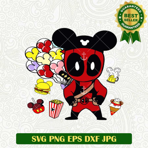 Deadpool Mickey Head Movie SVG