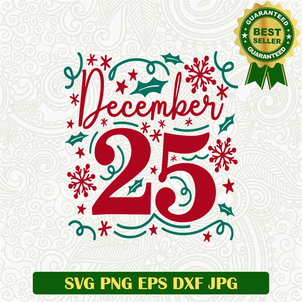 December 25 SVG