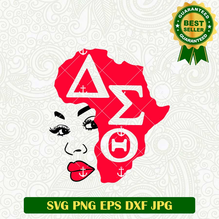 Delta Sigma Face Svg