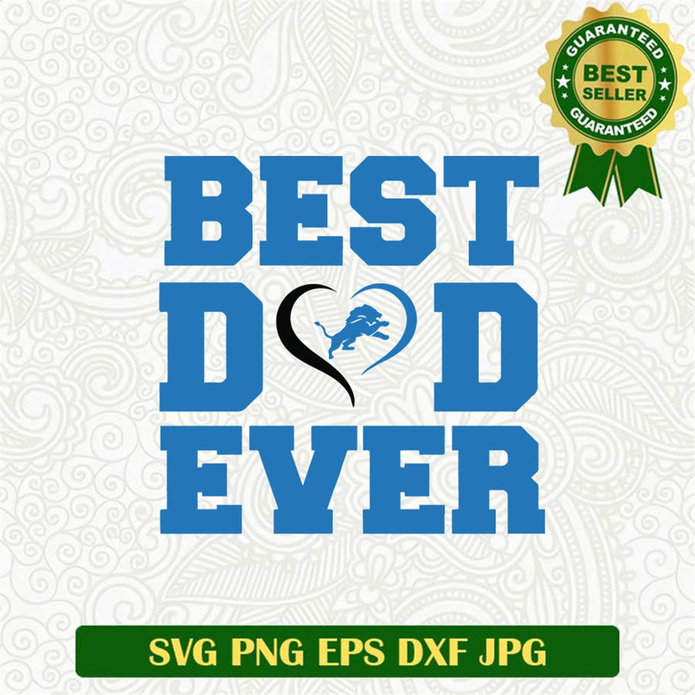 Detroit Lions Dad Svg