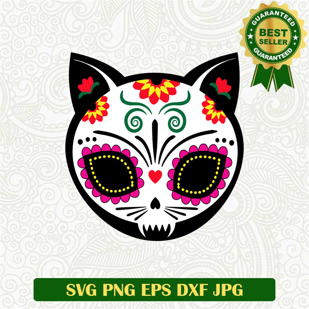 Dia De Los Muertos Cat SVG