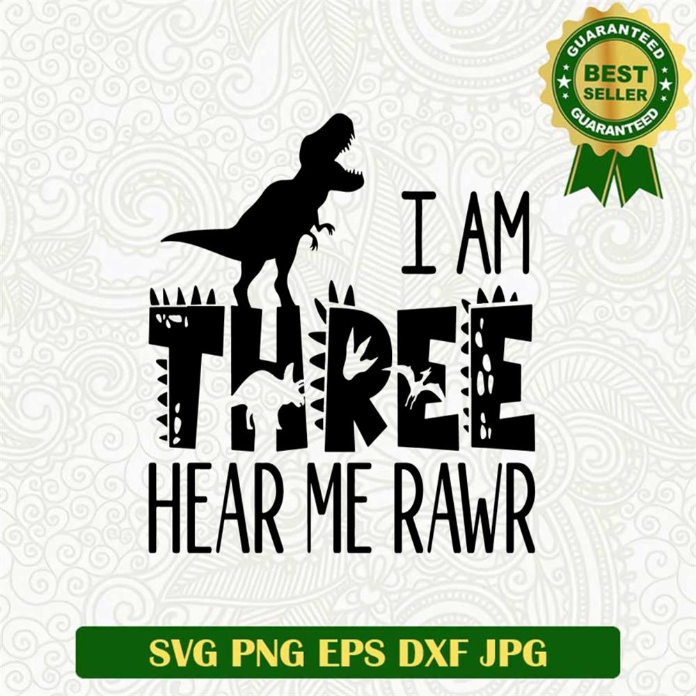 Dino Roar Birthday SVG