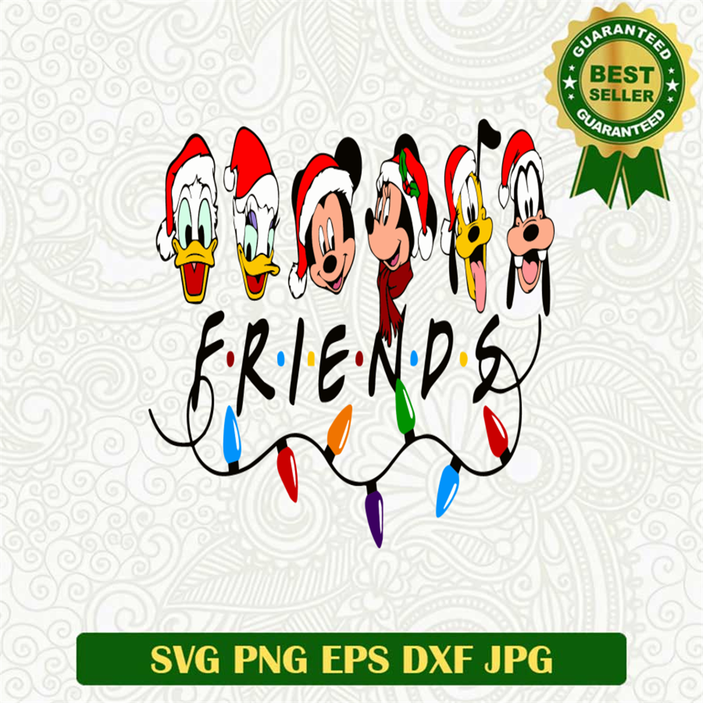 Disney Characters Christmas Friends SVG