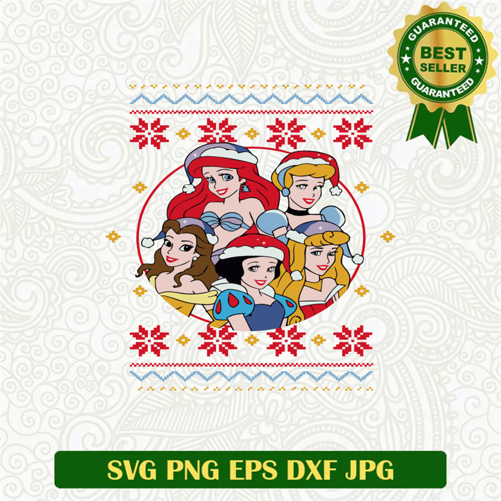 Disney Princess Christmas SVG