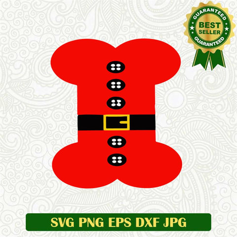 Dog Bone Santa SVG